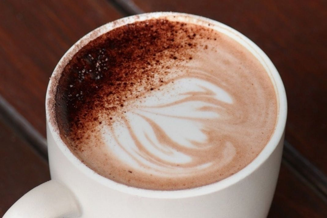 A cup of hot chocolate