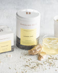 A selection of Byron Bay Tea Company Ginger Zing tea with ginger and lemon