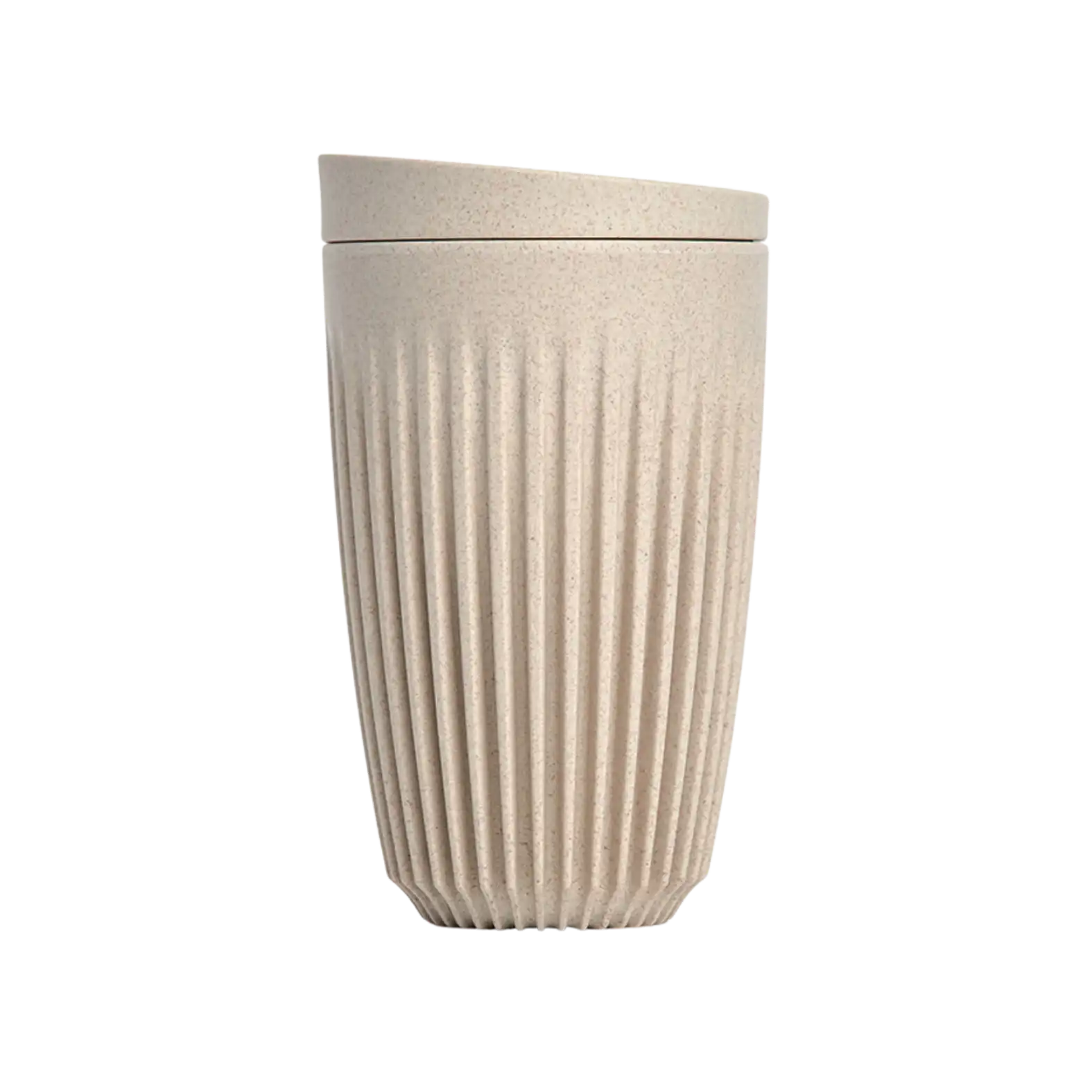 12 oz Natural coloured Huskee reusable cup