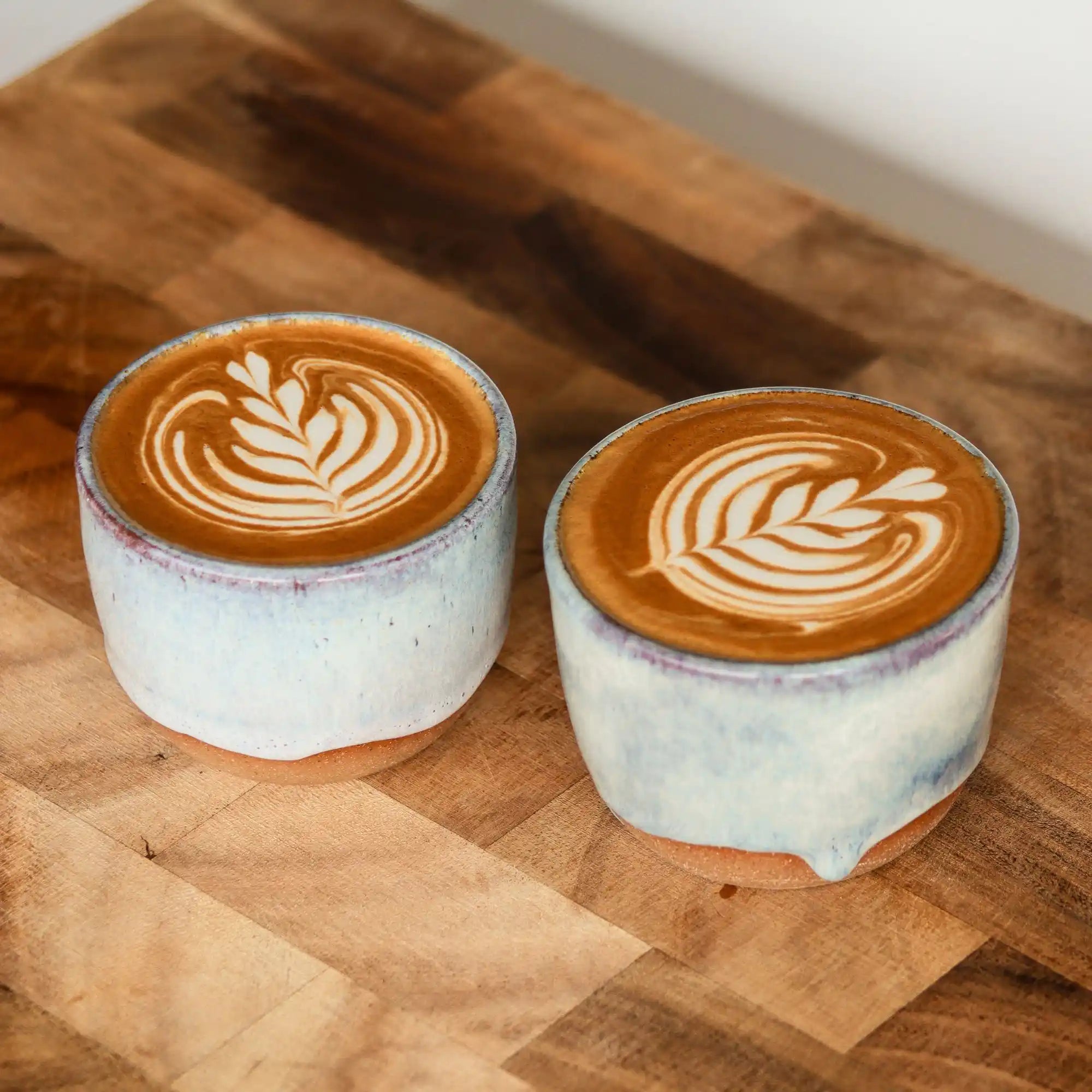 Handcrafted Latte Cup by Miriam Fraser Studio – Lilac Glaze
