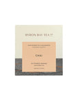Byron Bay Tea Co. Chai tea packaging on a beige background