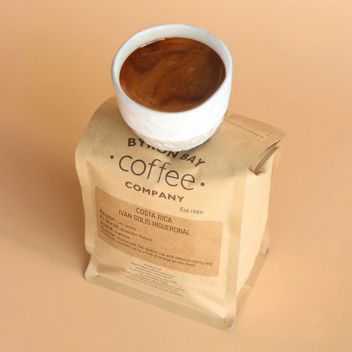 Single Origin Coffee ESPRESSO ROAST - Costa Rica, Ivan Solis Higueronal F1