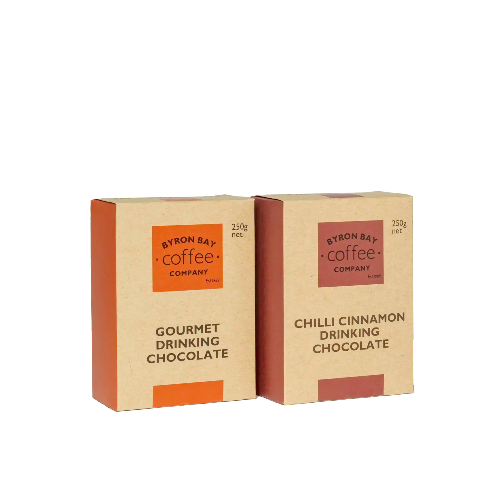 2 pack of Drinking Chocolate in gourmet and Chilli cinnamon