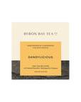 Retail box of Byron Bay Tea Co. Dandylicious leaf tea