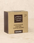 Gourmet coffee snack - roasted coffee beans wrapped in dark chocolate
