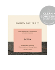 Retail box of Byron Bay Tea Co. detox pyramid teabags