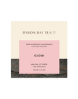 Retail box of Byron Bay Tea Co. 'Glow' leaf tea