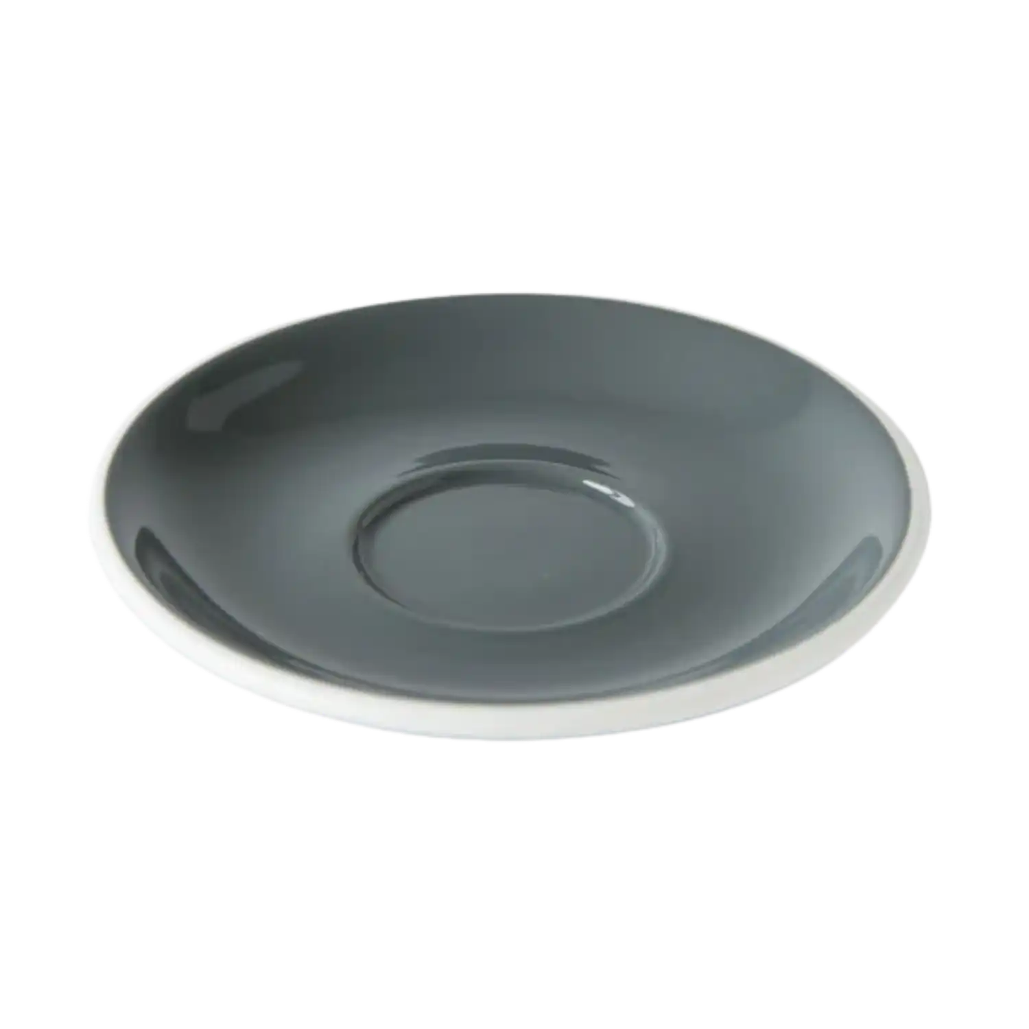 Café quality grey coffee cup saucer