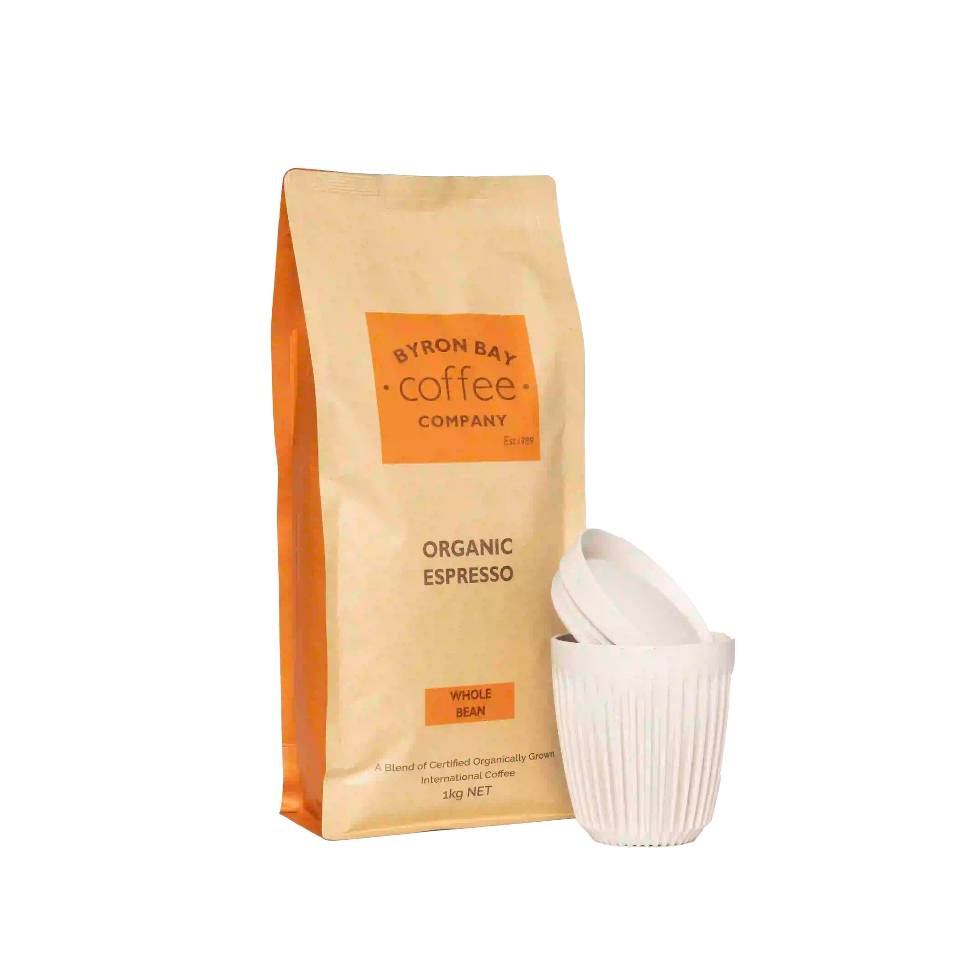 Huskee + Organic Coffee Kilo Pack - Byron Bay Coffee Company sustainable coffee bundle