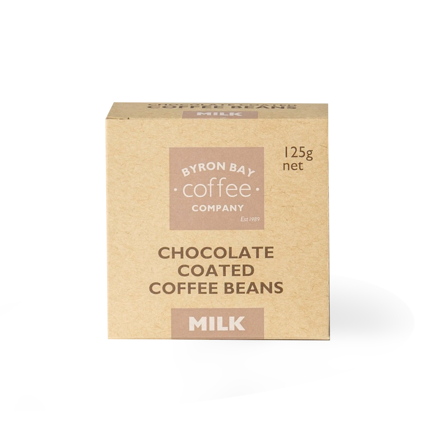 Sweet coffee snack - roasted coffee beans covered in creamy milk chocolate