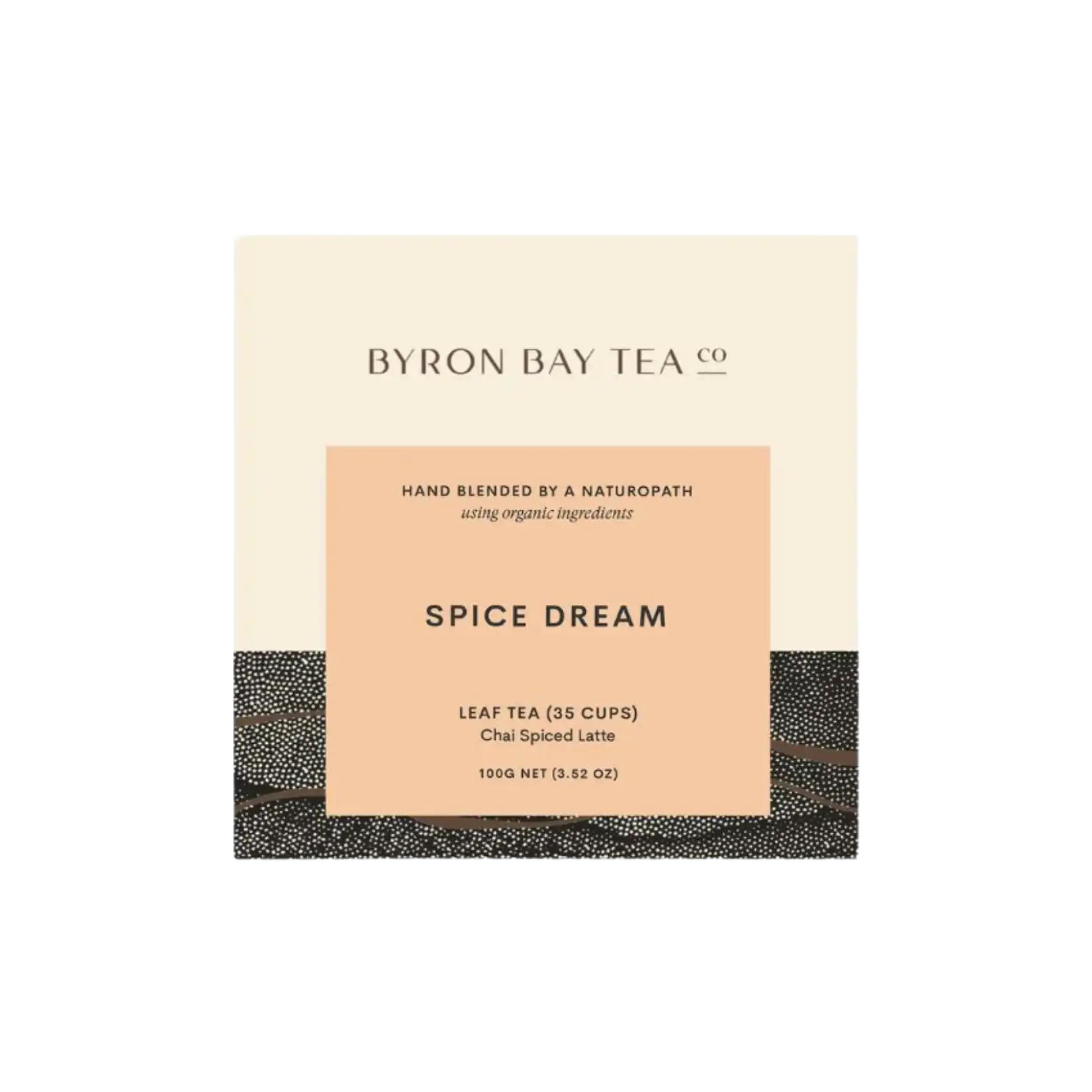 Retail box of Byron Bay Tea Co. Spice Dream leaf tea