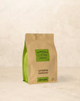 Bag of Utopia Espresso coffee with stone fruit and toffee aroma